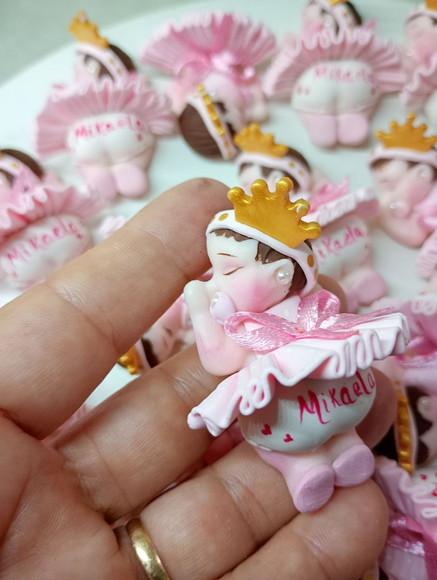 50 Lembrancinha Bebê Realeza em Biscuit