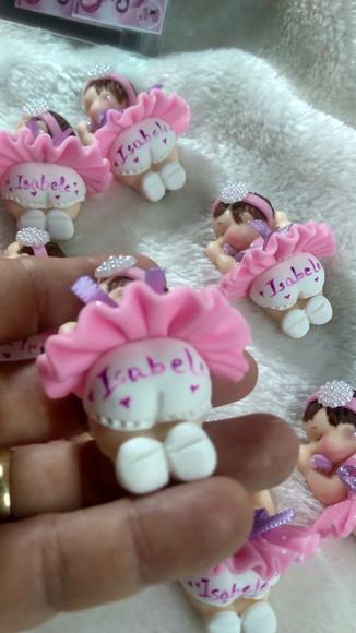 70 Lembrancinhas Bebê Soneca Menina Biscuit