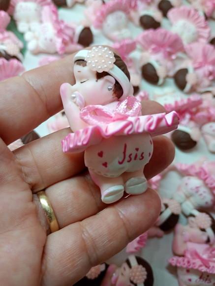 80 Lembrancinhas Bebê Soneca Menina Biscuit