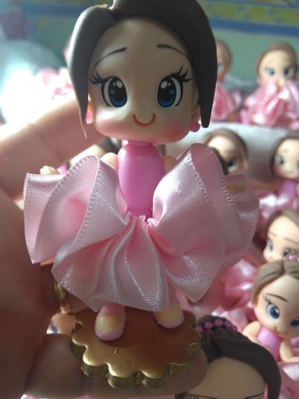 Aplique Bailarina em Biscuit