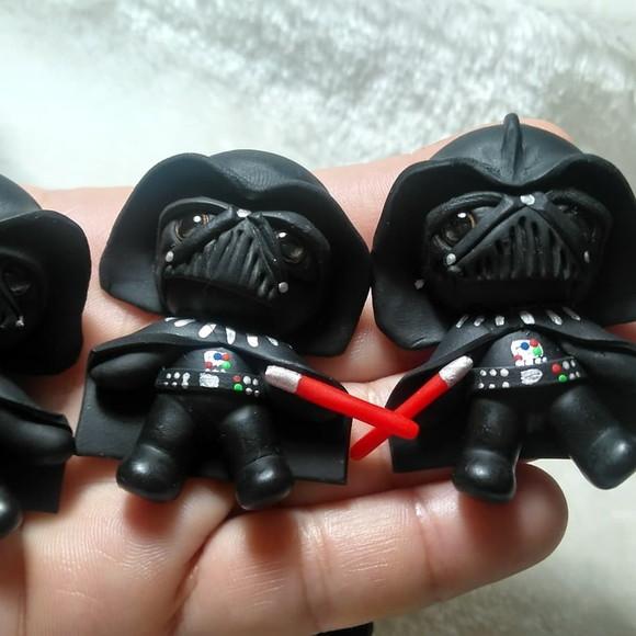 Apliques de Lalos Dart Vader em Biscuit