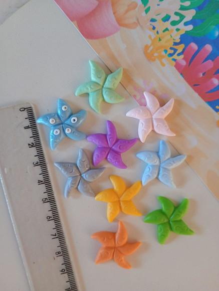 Apliques Mini Peixinhos de Biscuit Linguado