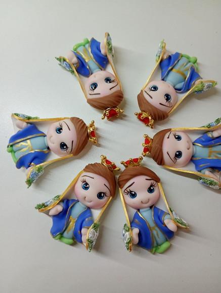 Apliques Nossa Senhora das Graças em Biscuit