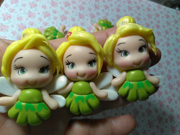 Apliques para laço Fada Sininho TinkerBell