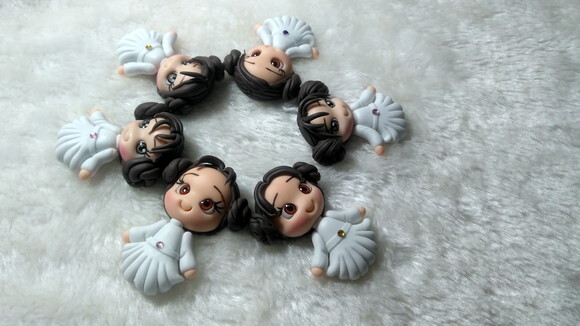 Apliques para Laço Princesa Léa Star Wars - Biscuitbynete