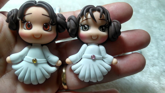Apliques para Laço Princesa Léa Star Wars - Biscuitbynete