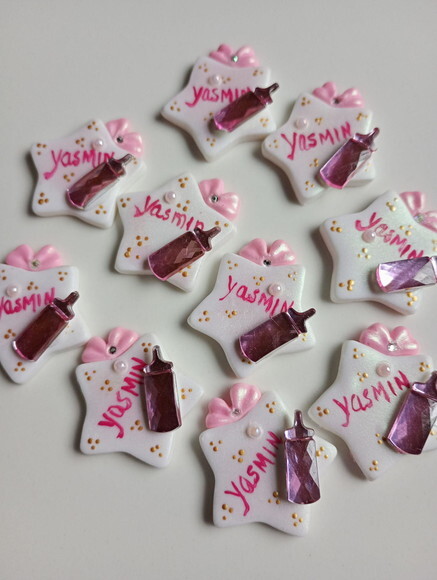 Apliques para Lembrancinhas Maternidade Estrelinha em Biscui