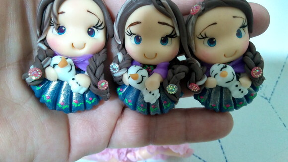 Apliques Princesa Anna com Olaf Frozen