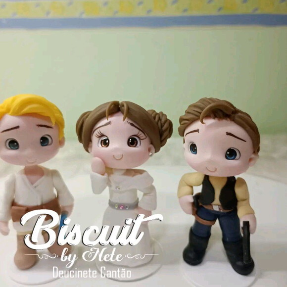 Apliques Star Wars em Biscuit
