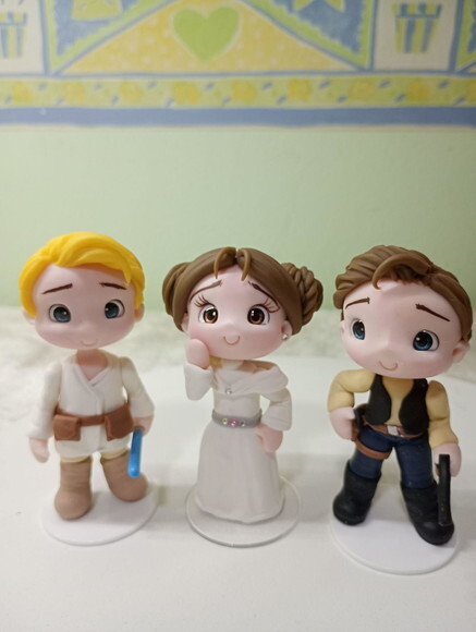 Apliques Star Wars em Biscuit
