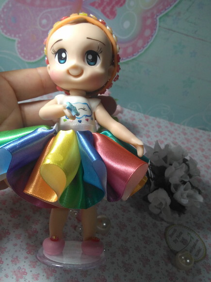 Bonequinha Chuva de Amor em Biscuit