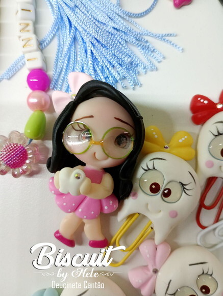 Botton Personalizado Dentista em Biscuit