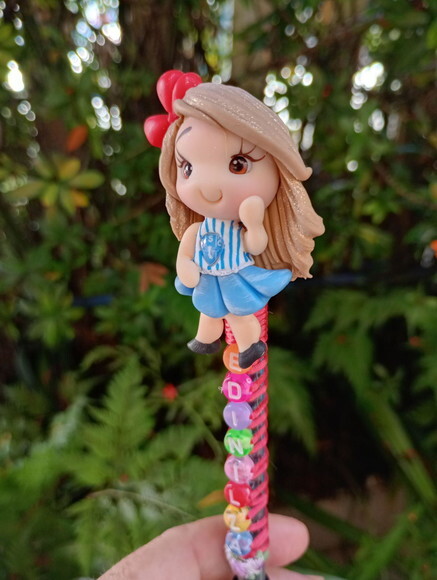 Caneta Paysandu com Nome em Biscuit