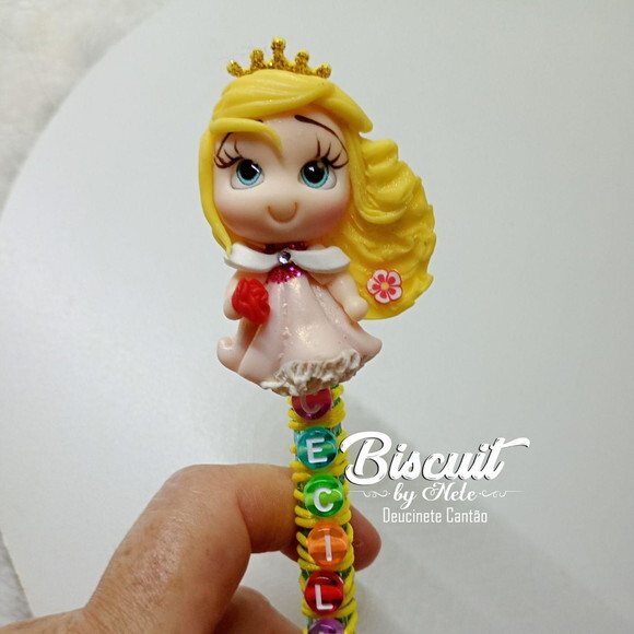 Caneta Personalizada com Nome em Biscuit