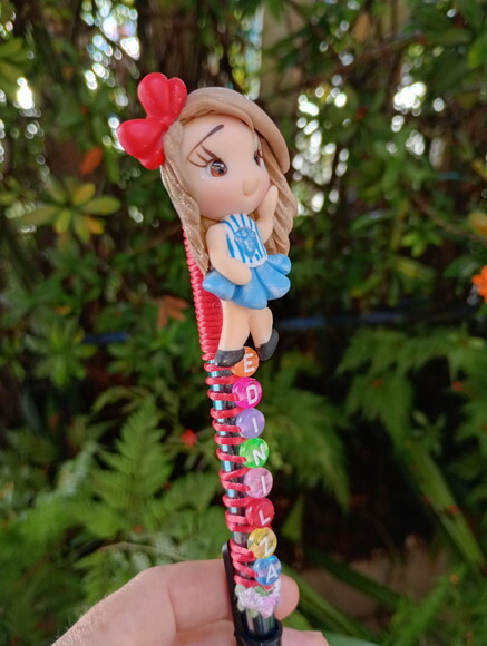 Caneta Paysandu com Nome em Biscuit