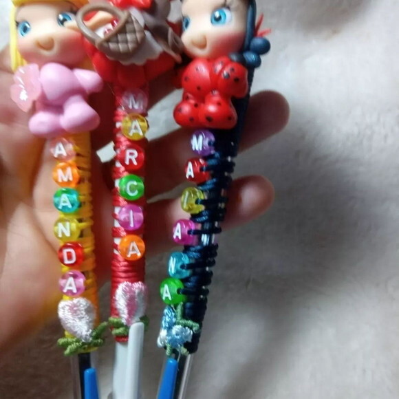 Caneta Personalizada com Nome em Biscuit