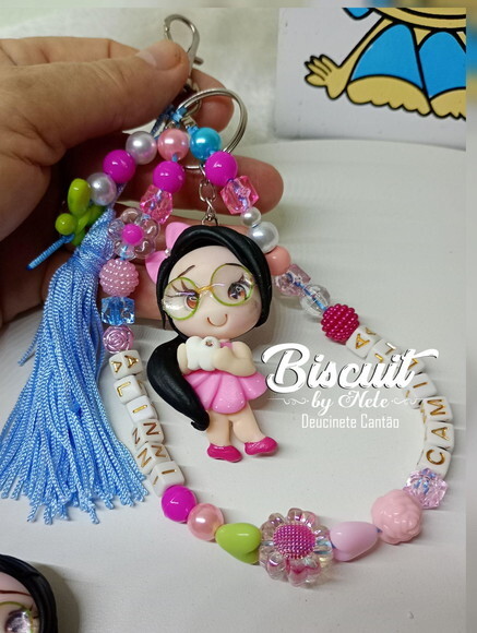 Chaveiro Personalizado com Nome em Biscuit