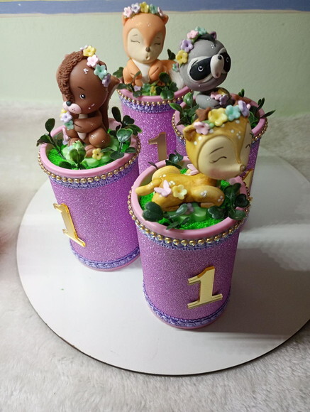 Cofrinho de Luxo Bosque Encantado em Biscuit