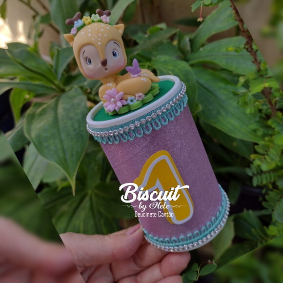 Cofrinho de Luxo Bosque Encantado em Biscuit