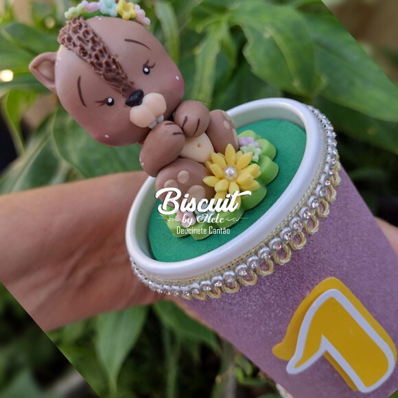 Cofrinho de Luxo Bosque Encantado em Biscuit