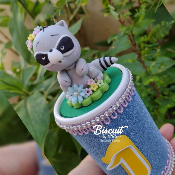 Cofrinho de Luxo Bosque Encantado em Biscuit