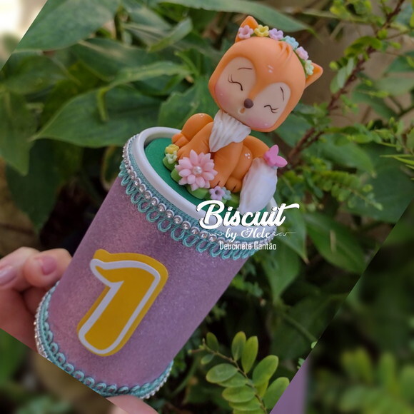 Cofrinho de Luxo Bosque Encantado em Biscuit