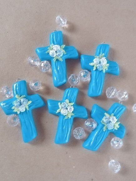 Crucifixo para Terços em Biscuit