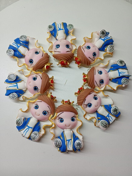 Entremeios Nossa Sra. Medalha Milagrosa em Biscuit