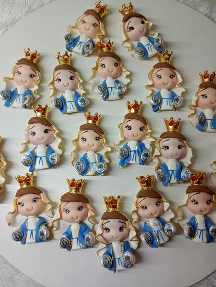 Entremeios Nossa Sra. Medalha Milagrosa em Biscuitem Biscuit