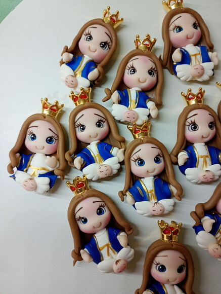 Ímã Nossa Senhora da Conceição em Biscuit
