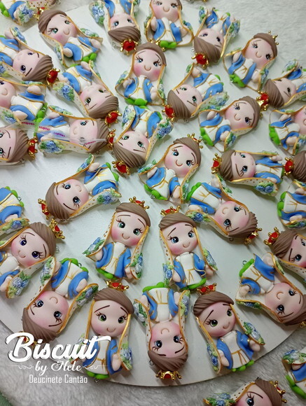 Ímã Nossa Senhora das Graças em Biscuit