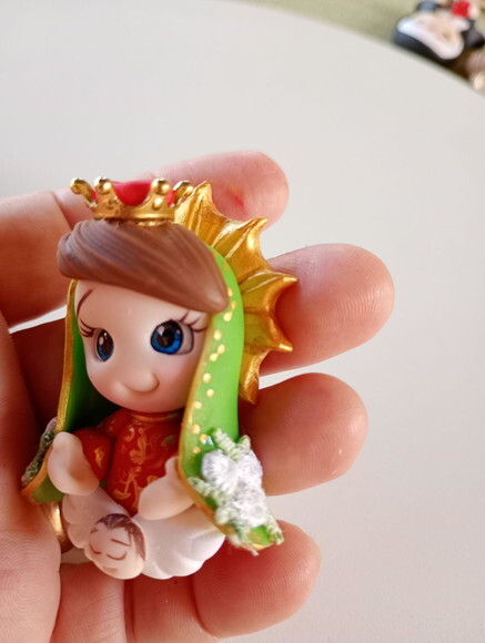 Ímã Nossa Senhora de Guadalupe em Biscuit