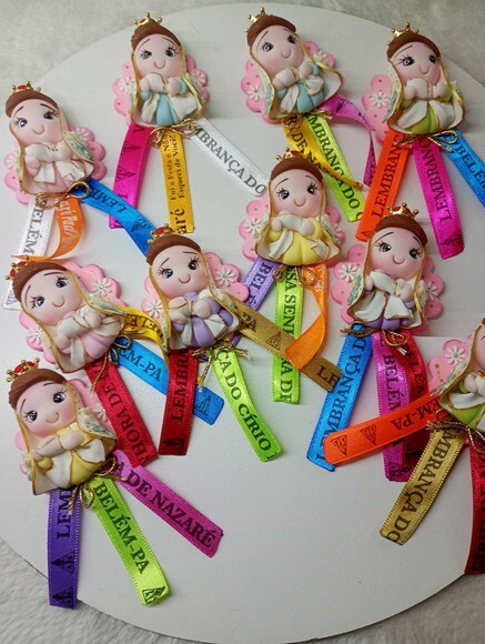 Ímã Nossa Senhora de Nazaré em Biscuit.