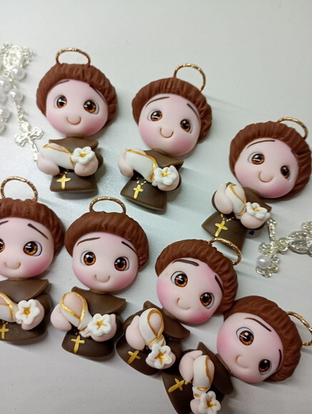 Ímã Santo Antônio em Biscuit