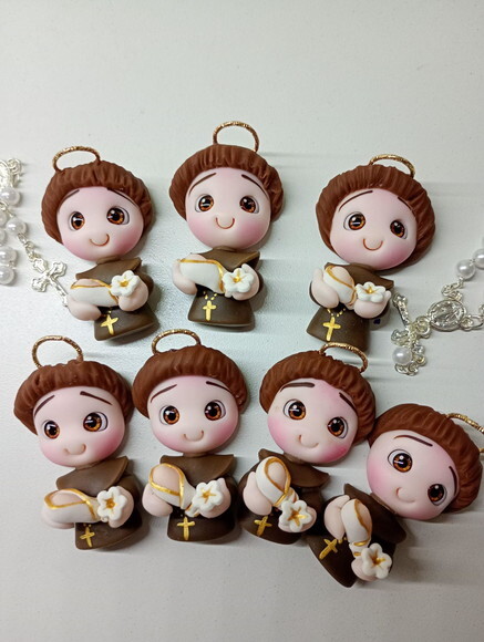 Ímã Santo Antônio em Biscuit