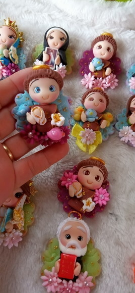 Ímã Santo Antônio em Biscuit