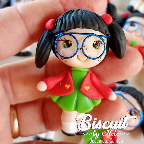 Imãs Chiquinha Turma do Chaves - Biscuit