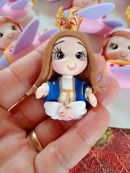 Ímas de Geladeira Nossa Senhora da Conceição em Biscuit
