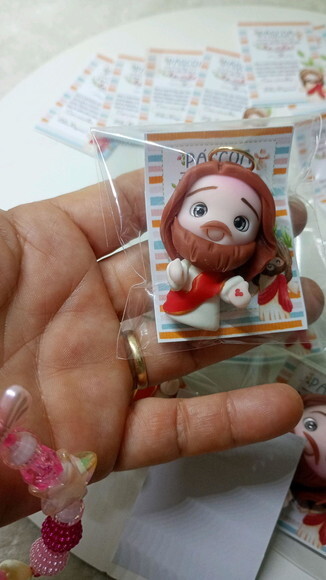Imãs Jesus Ressuscitado em Biscuit (valor Unidade)