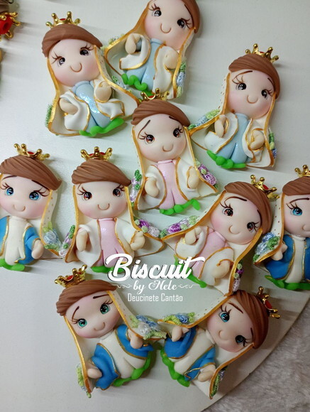 Imãs Nossa Senhora das Graças em Biscuit