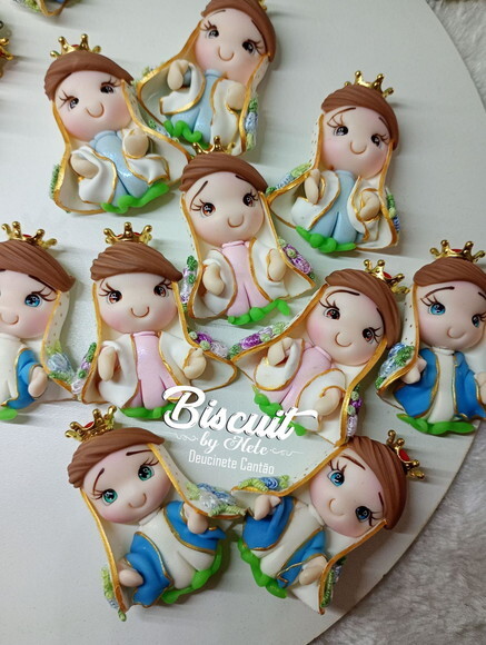 Imãs Nossa Senhora das Graças em Biscuit