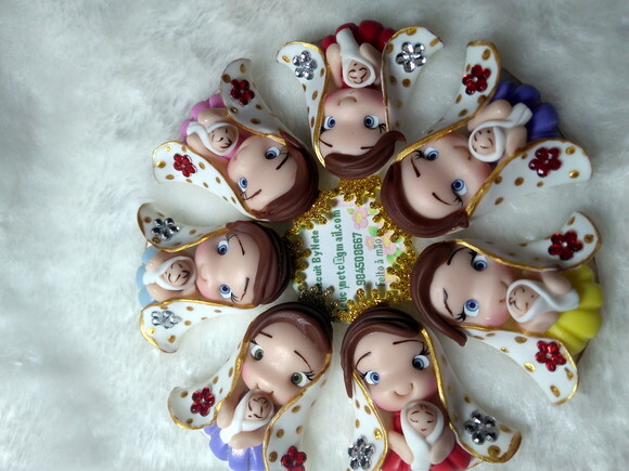 Imãs Nossa Senhora de Nazaré em Biscuit