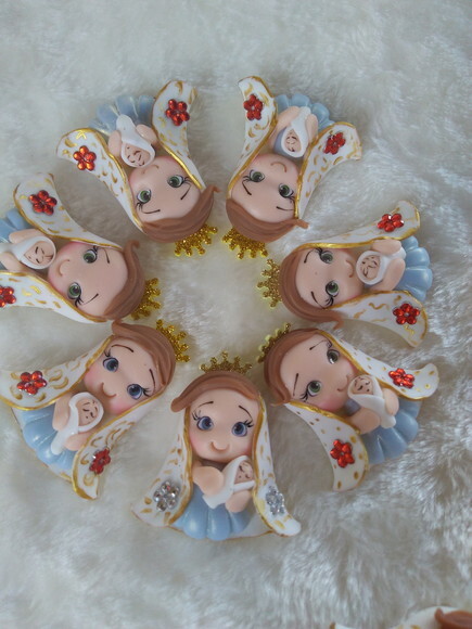 Imãs Nossa Senhora de Nazaré em Biscuit