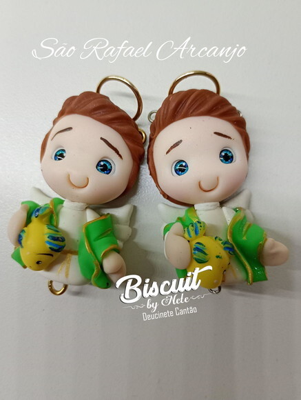 Kit Entremeios Arcanjo São Rafael Biscuit (kit com 4)