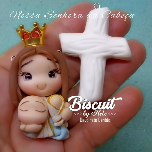 Kit Entremeios Nossa Senhora da Cabeça em Biscuit