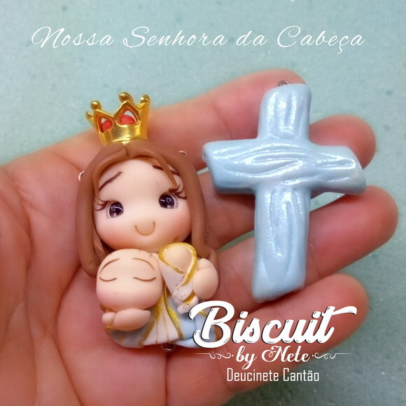 Kit Entremeios Nossa Senhora da Cabeça em Biscuit