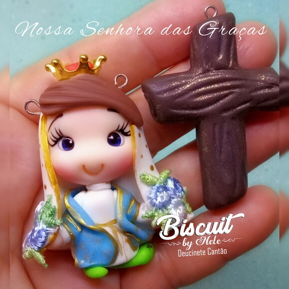 Kit Entremeios Nossa Senhora das Graças em Biscuit