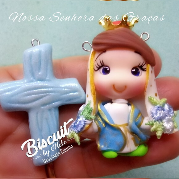 Kit Entremeios Nossa Senhora das Graças em Biscuit