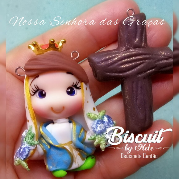 Kit Entremeios Nossa Senhora das Graças em Biscuit