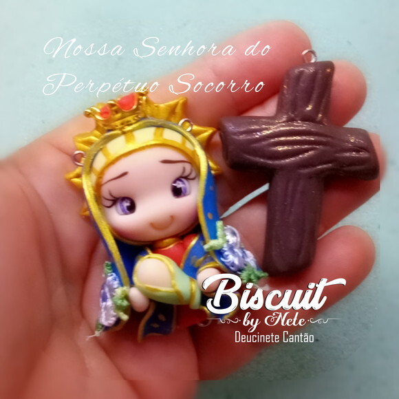 Kit Entremeios Nossa Senhora do Perpétuo Socorro em Biscuit